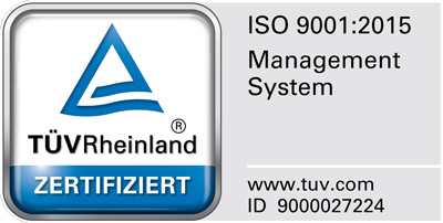 TÜV Zerifikat ISO 9001:2015